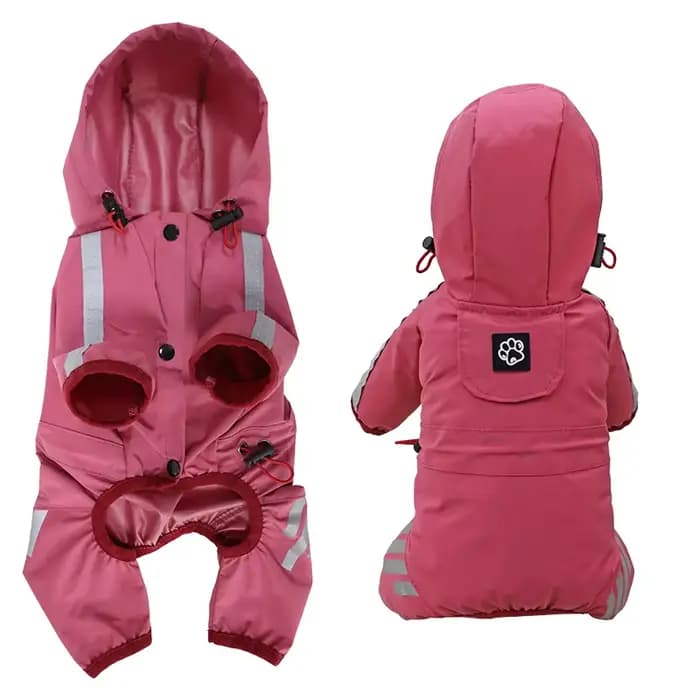 Imperméable Réfléchissant pour Chien – Vêtement de Pluie pour Animaux de Compagnie (Chihuahua, Malte