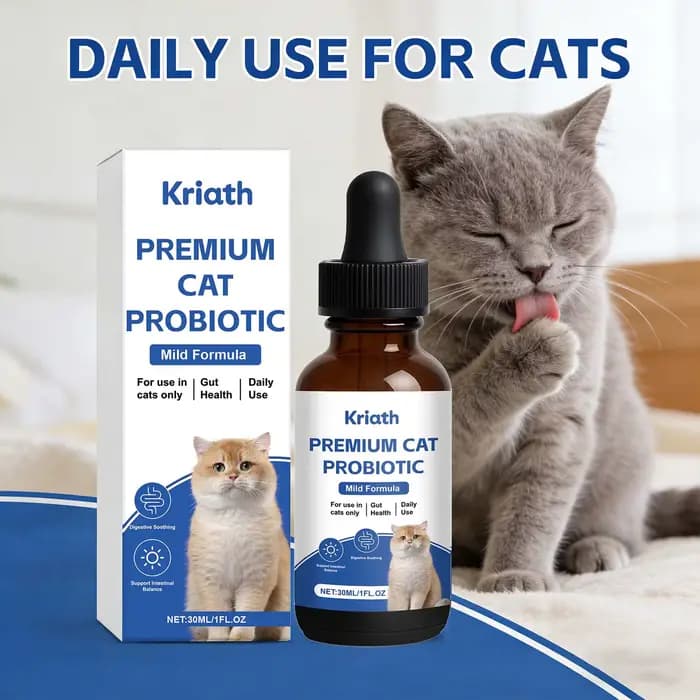 Probiotiques pour chats de qualité supérieure, favorisent la digestion, apaisent et soutiennent l'éq