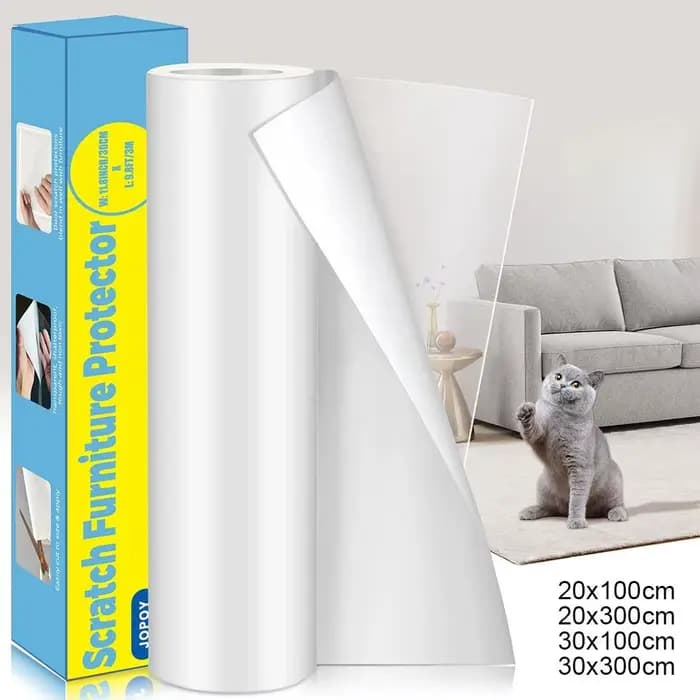1 rouleau de ruban de protection anti-rayures pour meubles, auto-adhésif en PVC Transparent, tampons