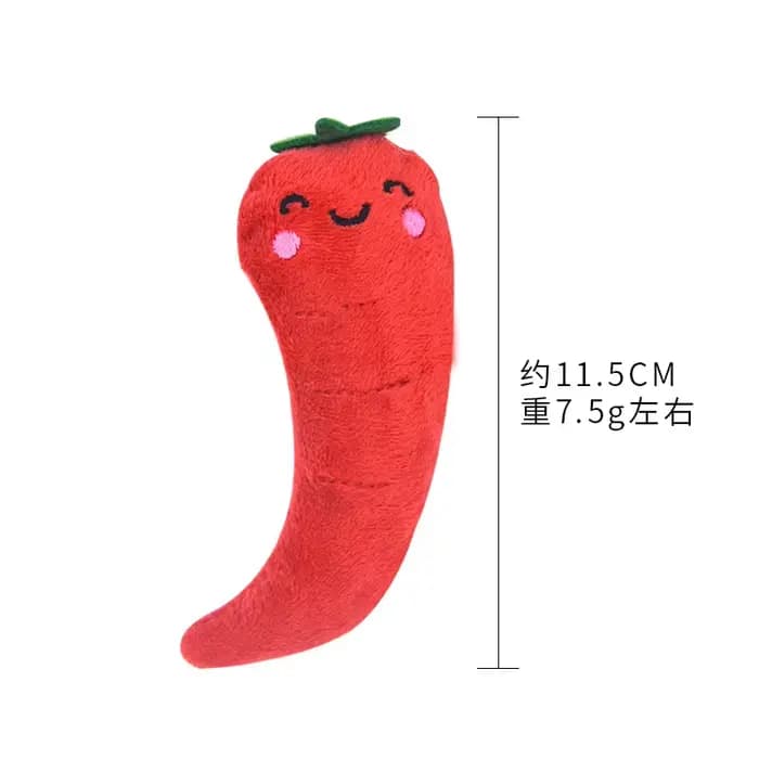Jouet en papier pour animaux de compagnie, légumes, piment, maïs, carotte, aubergine, en forme de me