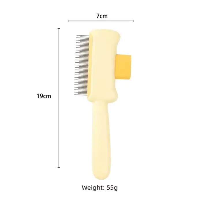 Brosse pour chat à poils courts et longs, outil de démêlage avec bouton de dégagement, peigne de toi