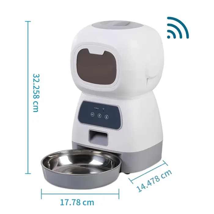 Mangeoire automatique pour animaux de compagnie, 3,5 l, WiFi, tourbillon intelligent, pour chien len