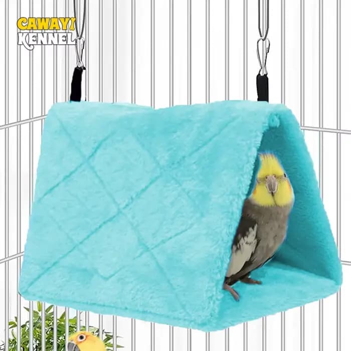 Cages d'hiver pour perroquets et oiseaux, hamac chaud en peluche, cabane, tente, grotte suspendue po
