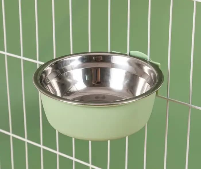 Mangeoire automatique suspendue pour animaux de compagnie, avec bol de 30oz et distributeur d'eau de