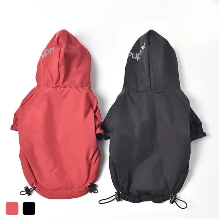 Automne hiver chien de compagnie imperméable chaud manteau coton à capuche veste le visage de chien