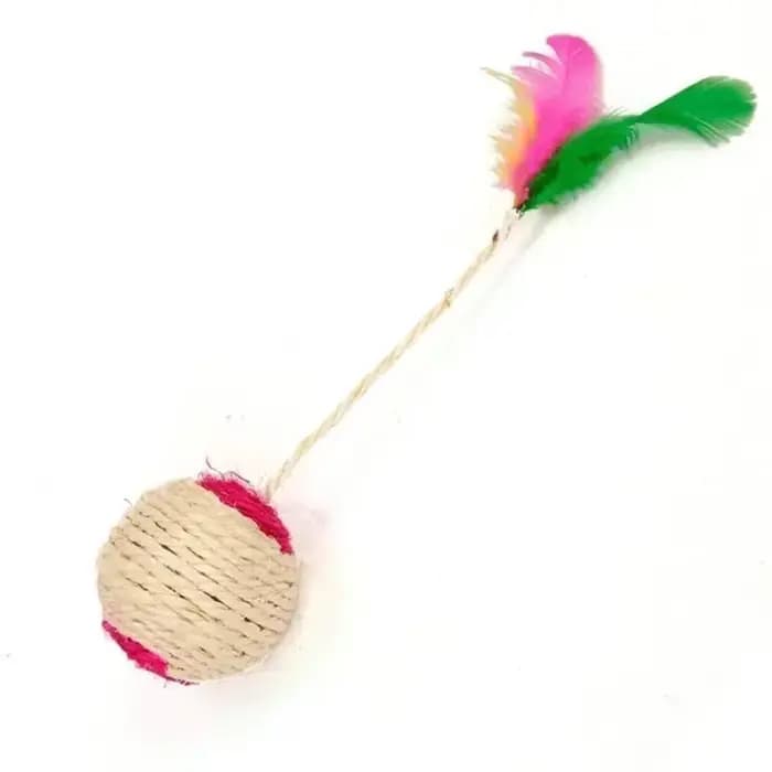Jouet interactif d'entraînement de balle à gratter en Sisal pour chaton, fournitures pour animaux de
