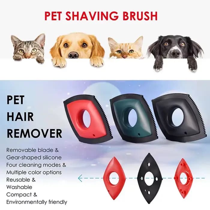 Peigne épilateur pour animaux de compagnie, 4 Modes, brosse pour chien et chat, outil de nettoyage,