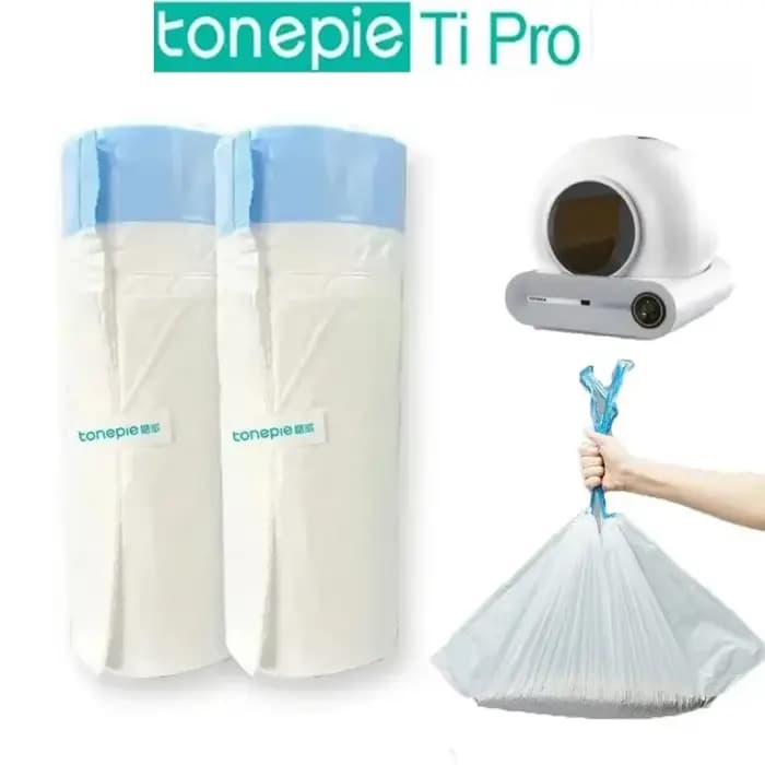 Tonepie chat bac à litière automatique sac poubelle chats toilette sacs poubelle jetable épaississem