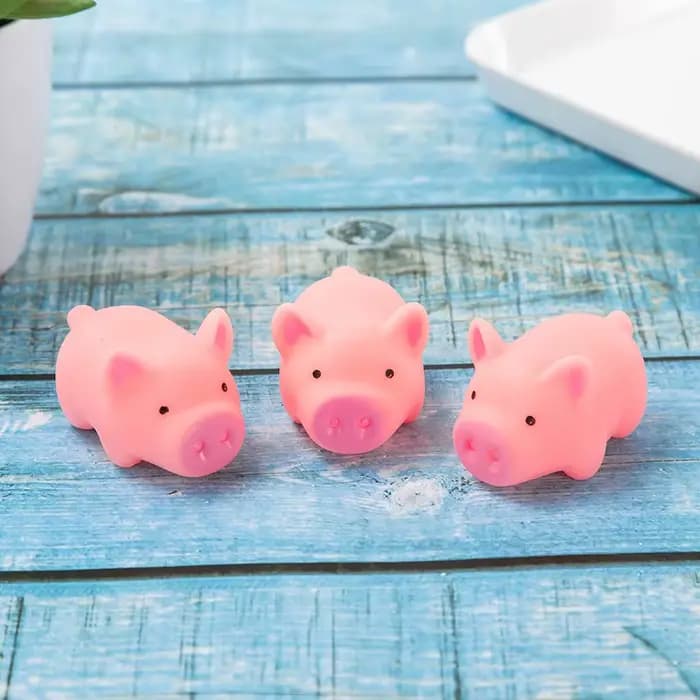 Jouets pour chiens mignons 4.5cm, 2 pièces/lot, cochon en caoutchouc rose hurlant, jouets pour anima