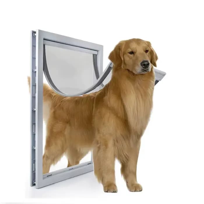 Porte pour animaux de compagnie pour portes ABS de haute qualité, flamme PVC, porte extérieure à rab