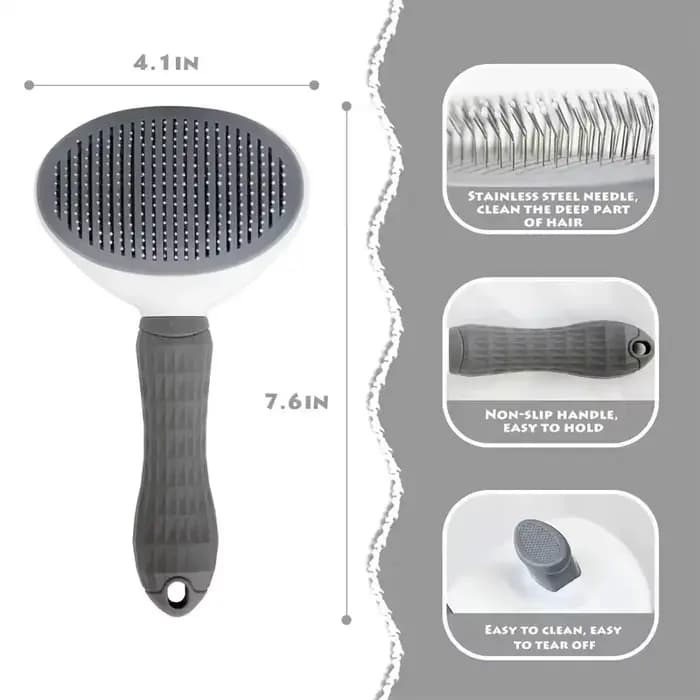 Brosse de toilettage pour animaux de compagnie, peigne pour chien et chat, auto-livres, épilateur po