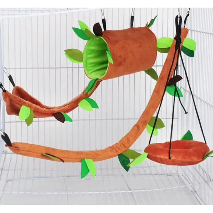 1 pièces mignon petite Cage pour animaux de compagnie planeur de sucre Hamster écureuil balançoire l