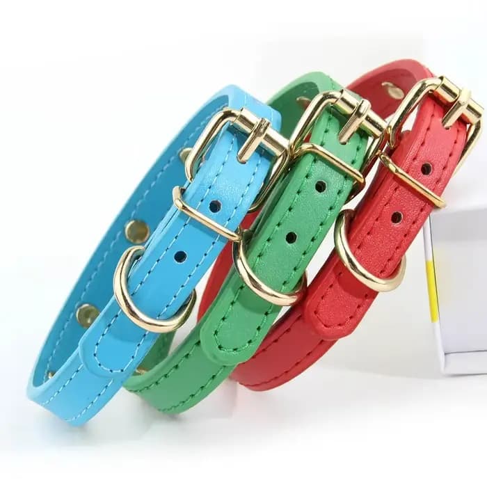 Collier de chat mignon en cuir souple, colliers pour animaux de compagnie pour petit chien chaton ch