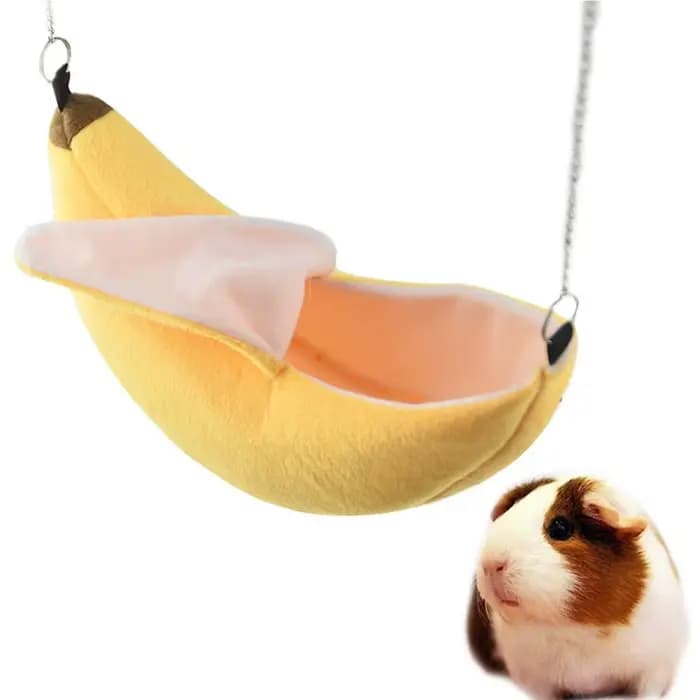 Animaux conception animal de compagnie banane Hamster Rat hamac Cage maison nid Hamster maison chaud