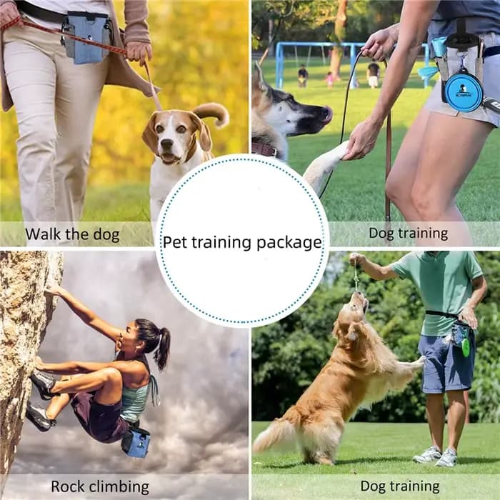 Pochette d'alimentation Portable en plein air pour chien, sacs d'entraînement portables pour chien,