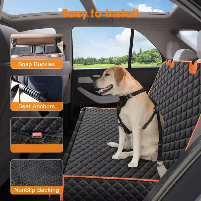 Juste de siège arrière imperméable pour animaux de compagnie, hamac en polymère de voyage pour petit
