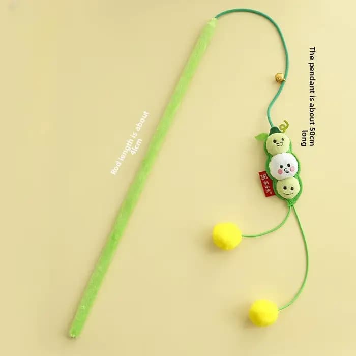 Jouet interactif pour chat, peluche, pois, herbe-aux-chats, chaton, à mâcher et à chasser, jouet pou