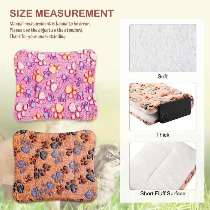Tapis pour animaux de compagnie en flanelle, lit pour chien et chat, tapis de couchage épais, couver