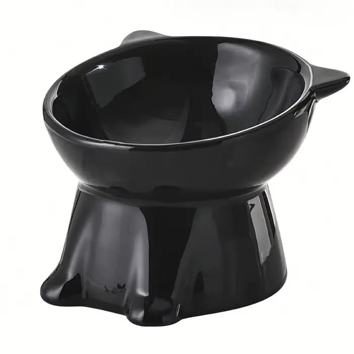 Bol pour chat 1 pièce, plateau Anti-vomissement incliné à 15 degrés pour chat, Base Stable, pas faci