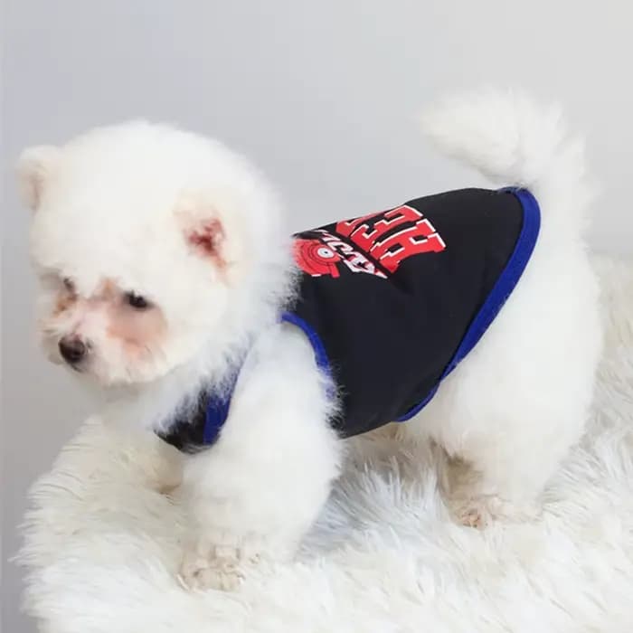 Gilet d'été en coton pour animaux de compagnie, pour petits chiens et chats, T-shirts avec lettres i