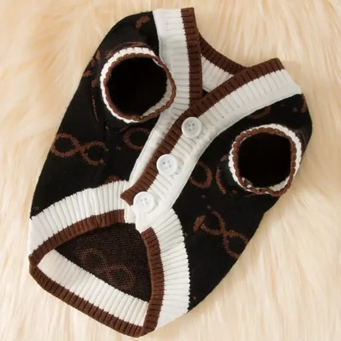 Vêtements de luxe pour petits chiens, pull chaud d'hiver pour Chihuahua bouledogue français, article