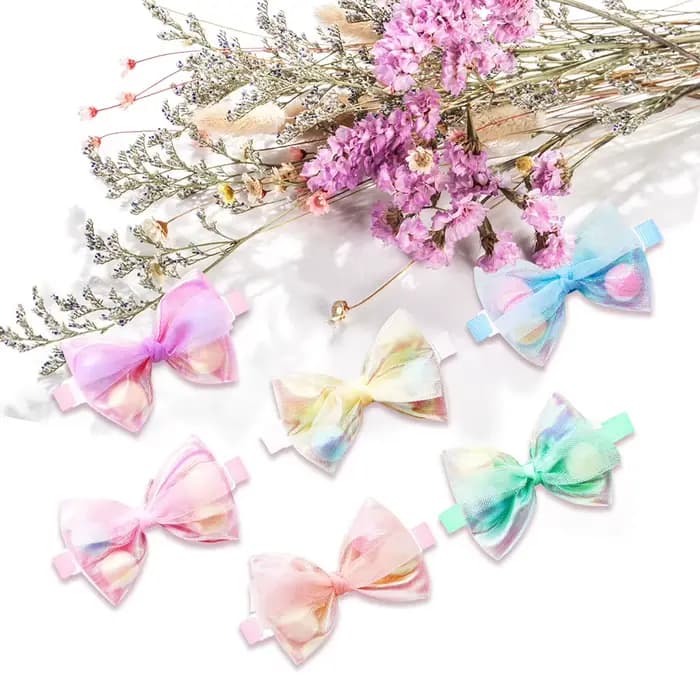 50 pièces nœuds papillon en dentelle pour petit chien collier de chien réglable collier de chat pomp