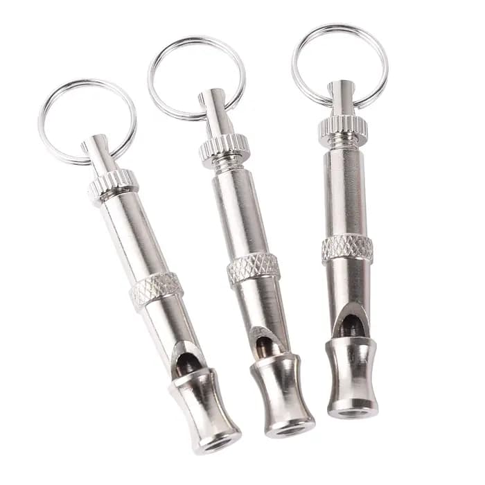 Sifflet d'entraînement pour chiot et chien, flûte à ultrasons bicolore, répulsif sonore à ultrasons