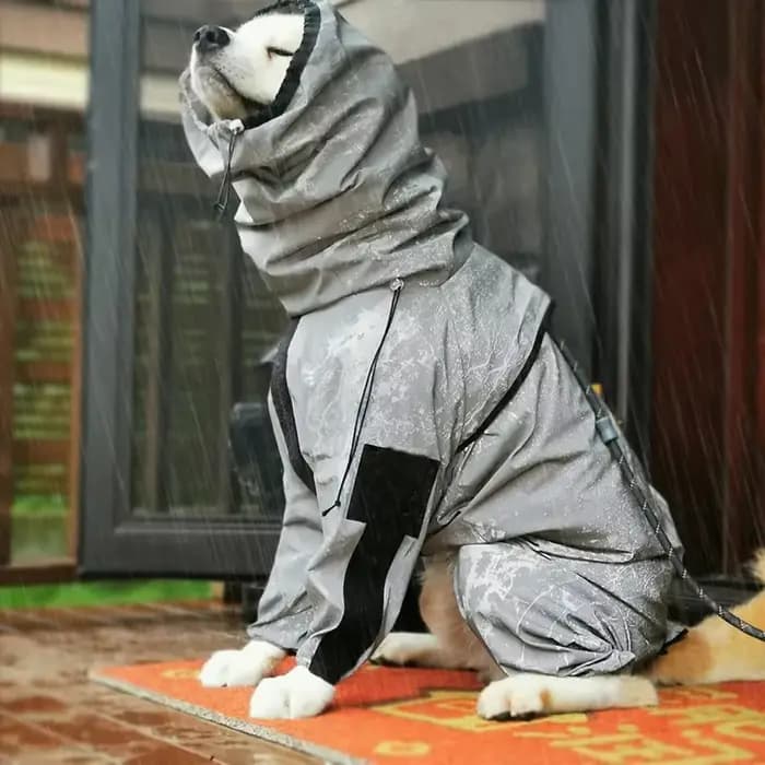 Manteau imperméable pour grand chien, protection solaire, veste réfléchissante, imperméable pour ani