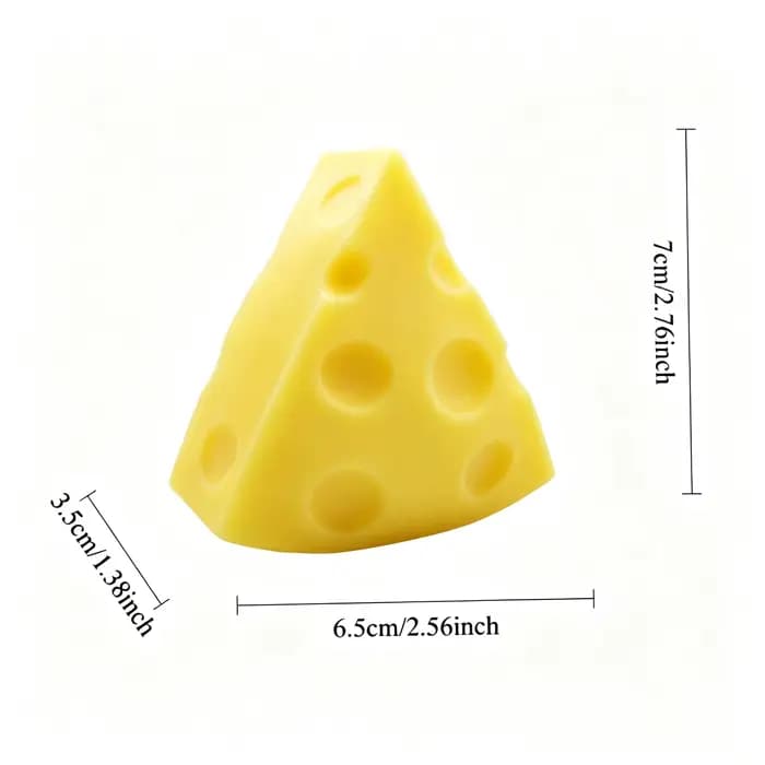 Jouets sensoriels anti-stress en forme de carré de fromage moelleux, super doux, jouets à presser en