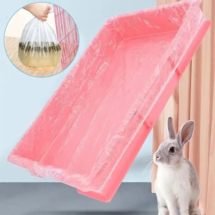 10 pièces/ensemble plateau pour animaux de compagnie jetable PE Films lapin litière tapis Cage plate