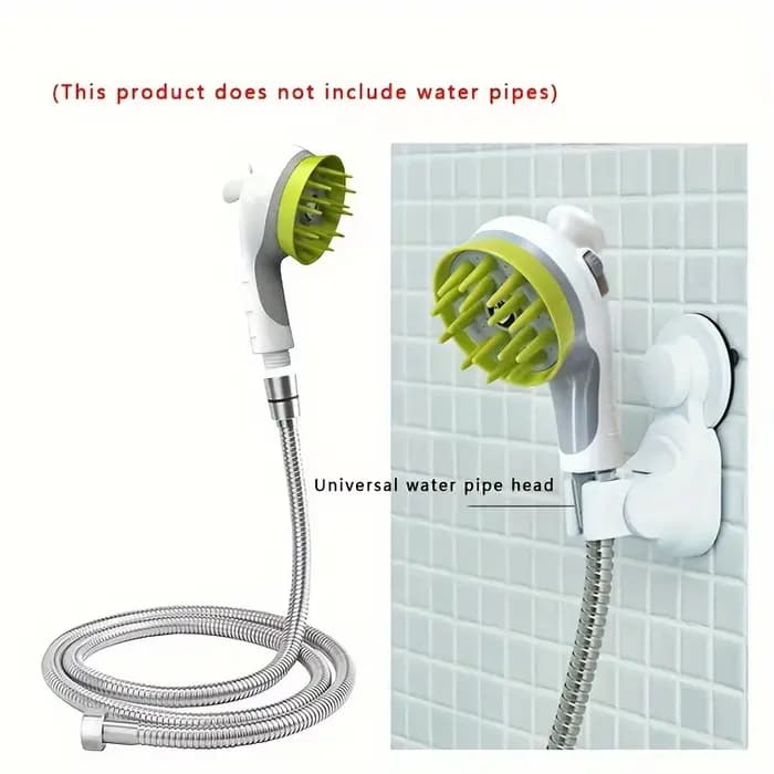 Spray de bain pour animaux de compagnie, pomme de douche, brosse de Massage, gant pour chiens, fourn