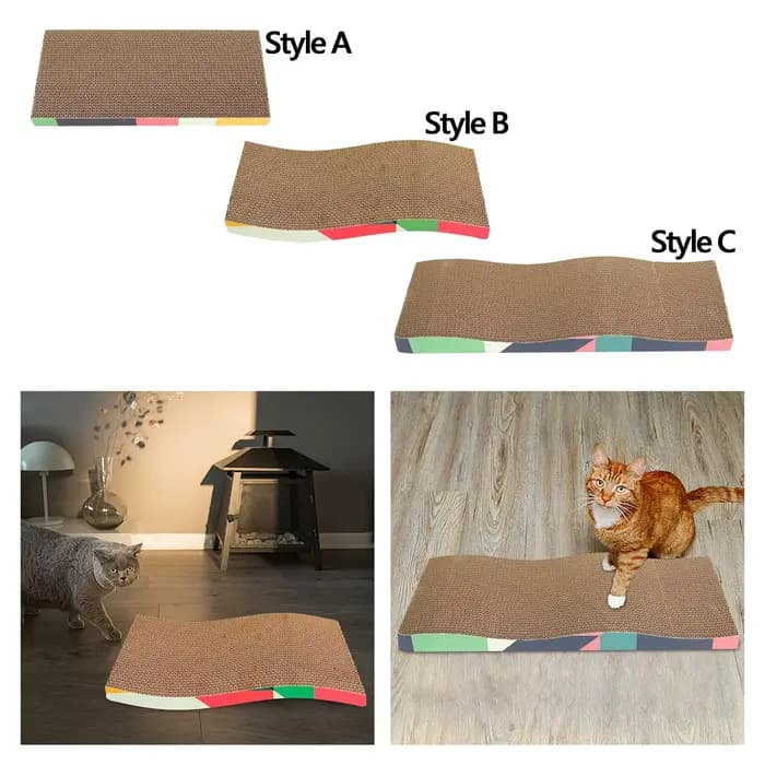 Lit de couchage en carton pour animal de compagnie, canapé pour chat d'intérieur, aide au jeu