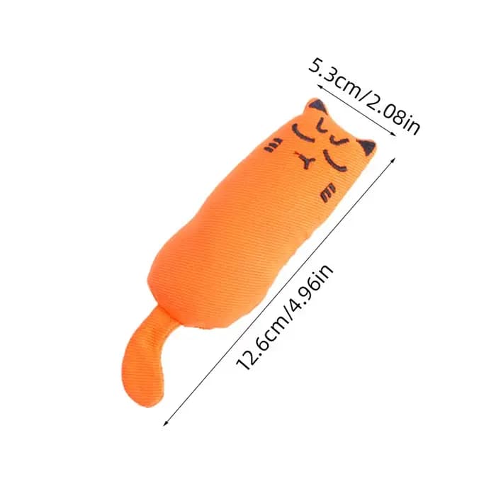 Peluche en herbe de cataire pour animal de compagnie, jouet mignon en forme de pouce, oreiller, meul