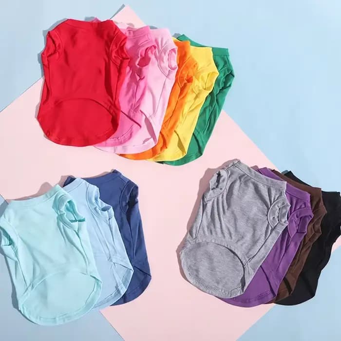Chemises pour chiens en pur coton, vêtements vierges pour chiots, petits, moyens et grands chiens, T