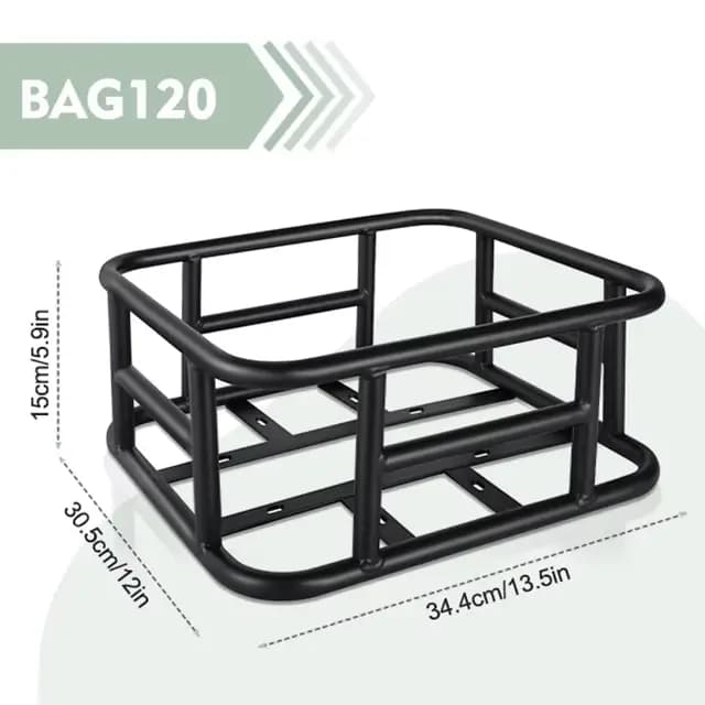 Panier de vélo pour animaux domestiques (chats et chiens) – Panier arrière amovible en métal pour vé