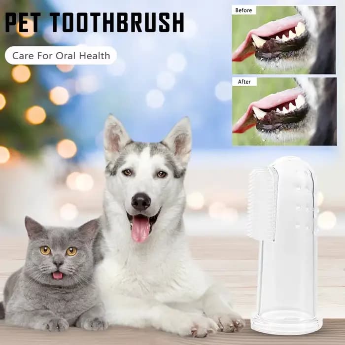 Brosses à dents en silicone pour chat et chien, outils pour animaux de compagnie, remodelage de la m
