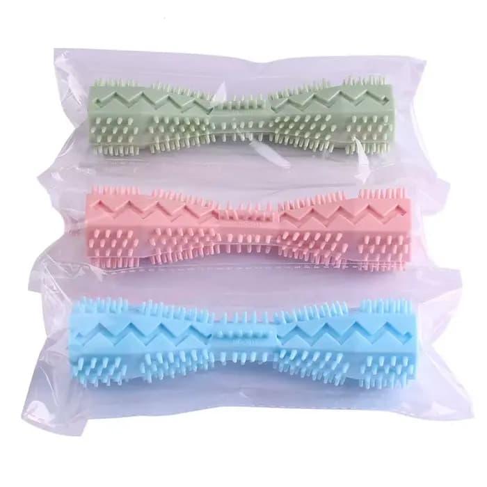 Brosse à dents pour chien, jouet à mâcher Durable, bâton en caoutchouc souple, Point de nettoyage de
