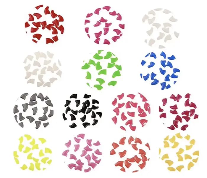 Bouchons d'ongles pour chat, pattes souples, couverture de protection des ongles avec colle adhésive