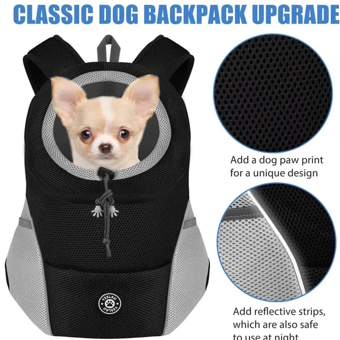 Sacs à dos de transport d'épaule pour chien sac à dos avant confortable pour chien sacs de transport