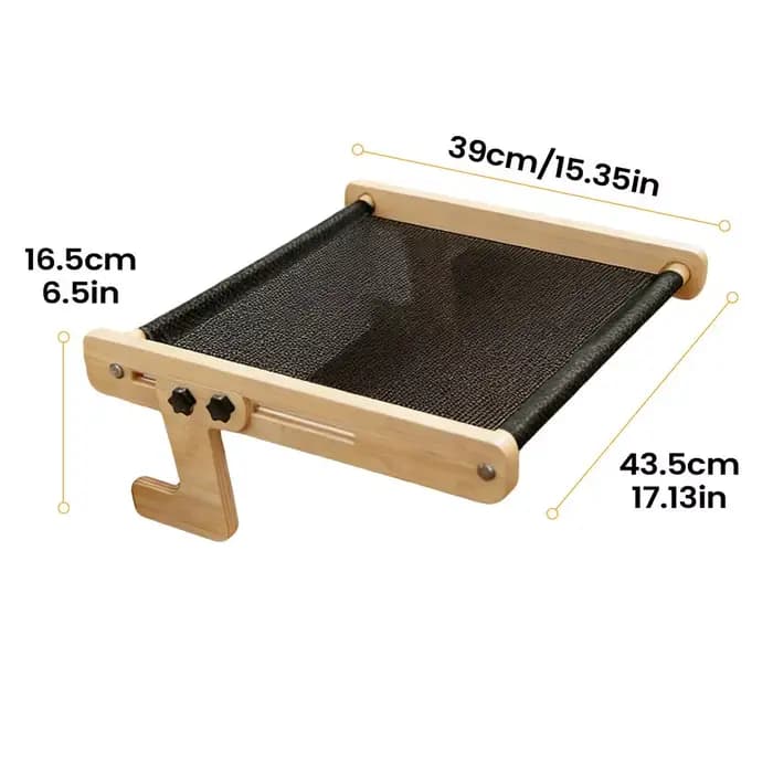 Lit de fenêtre pour chat en bois, mobilier pour animaux de compagnie, hamac d'intérieur, perchoir po