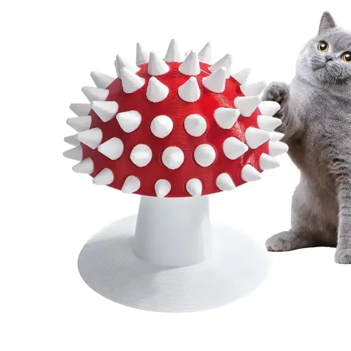 Brosse de toilettage pour chat, peigne stable en forme de champignon pour chiots et chatons à poils