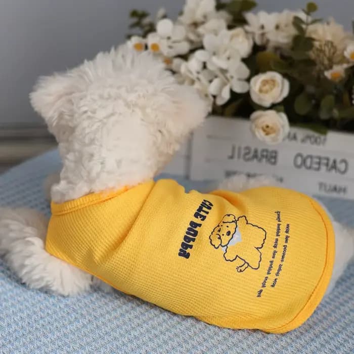 Débardeur gaufré pour animaux de compagnie, mignon et Simple, fin, chat et chien, vêtements universe