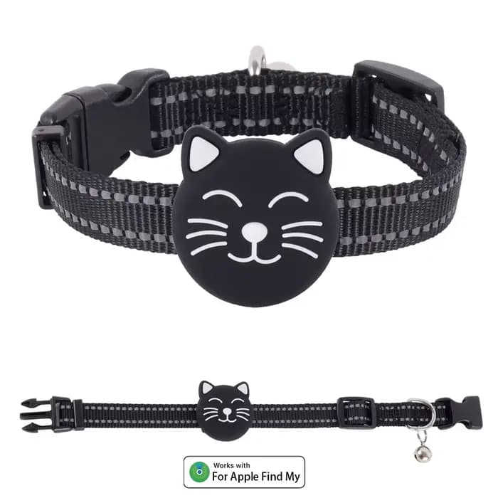 AirTag collier pour chat GPS traqueur pour animaux de compagnie collier de positionnement pour chat