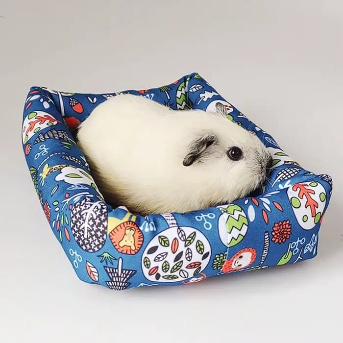 Tapis rectangulaire imprimé pour lit de sommeil, avec tapis en rotin, pour animaux de compagnie, pet