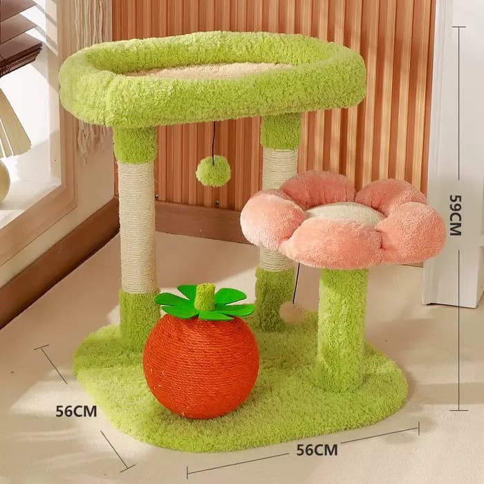 Arbre à chat moderne pour animaux de compagnie d'intérieur, arbre à chat moderne de luxe, grattoir à