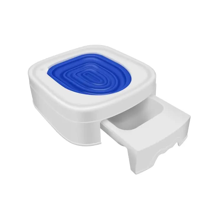 Toilette pour chat sans dégâts, type tiroir, à service libre, facile à nettoyer, pour l'apprentissag