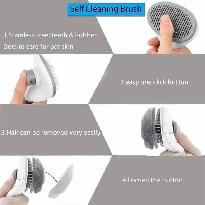 Brosse de toilettage pour animaux de compagnie, peigne pour chien et chat, auto-livres, épilateur po