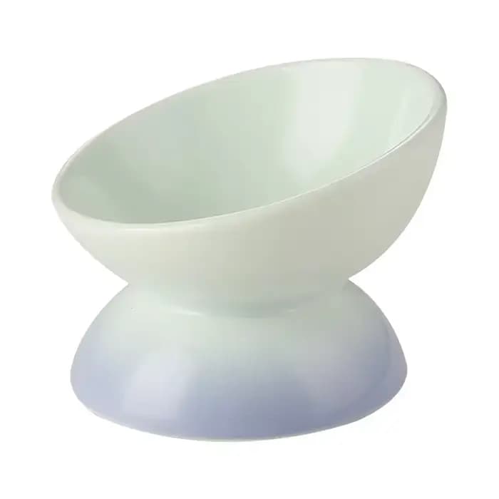 Bol en céramique pour chat, mangeoires d'eau dégradées pour aliments pour animaux de compagnie, four