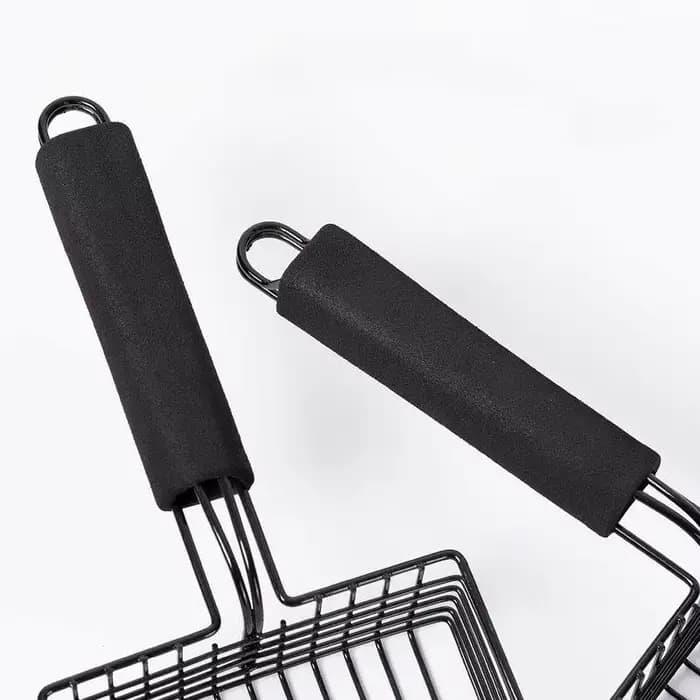 Pelle à litière en métal pour chat, pelle à poignée confortable pour chats, outils de nettoyage des