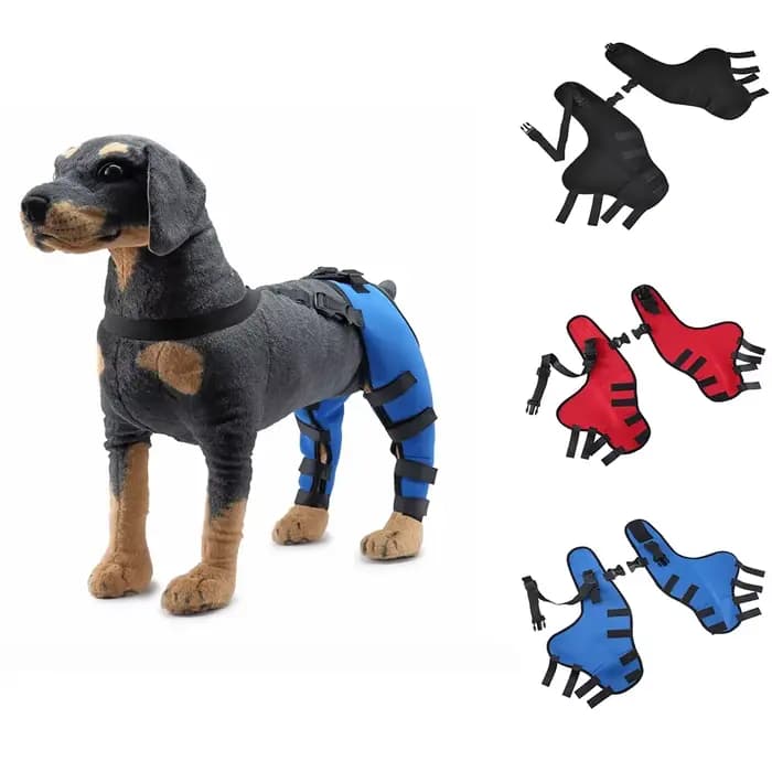 Genouillères pour chiots de compagnie, attelles arrière pour chiens blessés, attelle de soutien pour